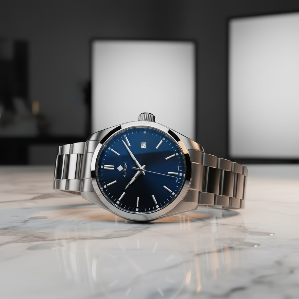 AI-generated luxury watch product photo